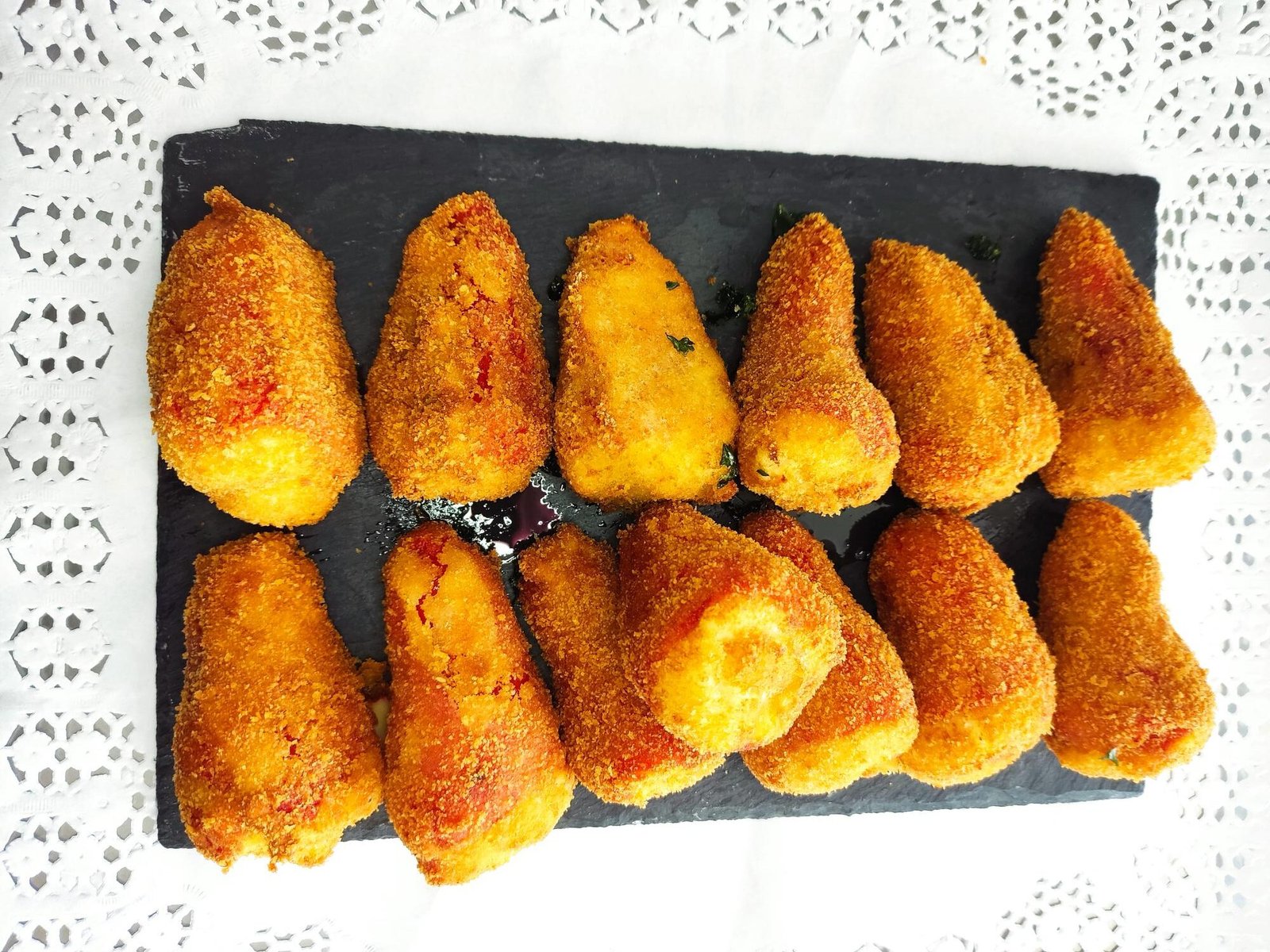 Pimientos rellenos con bacalao