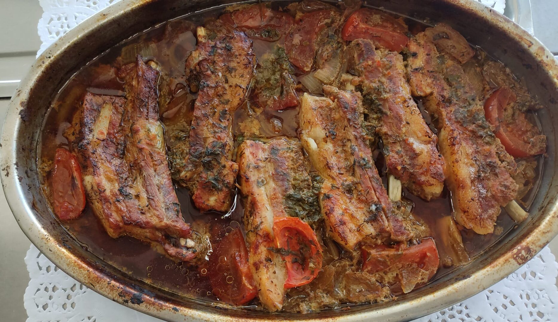 Costilla al horno