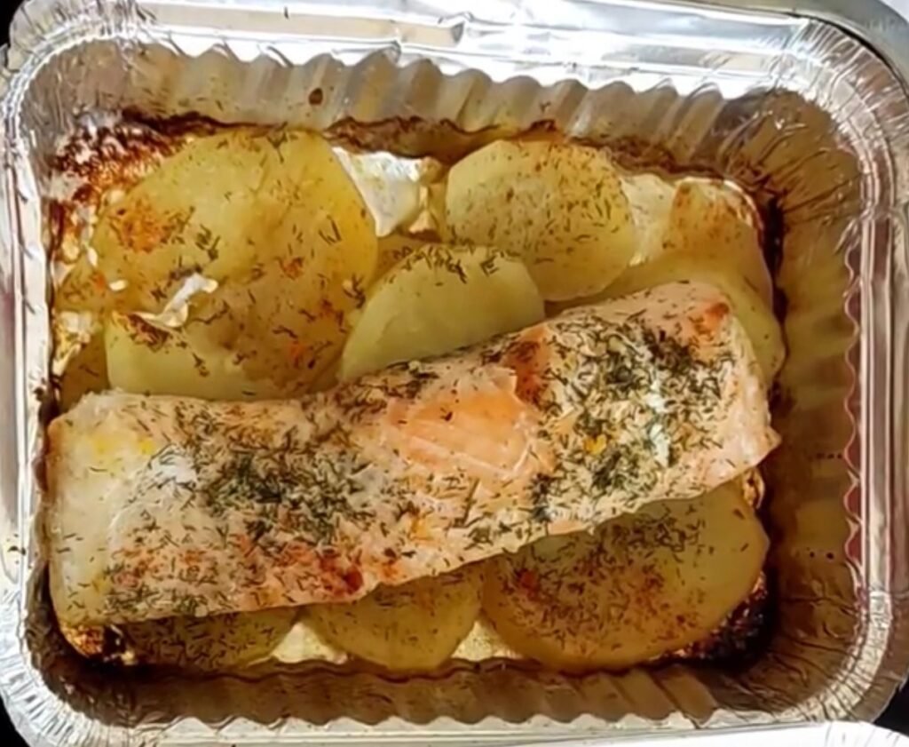 Salmón con patatas