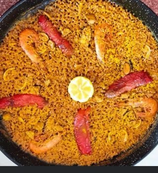 Paella de marisco